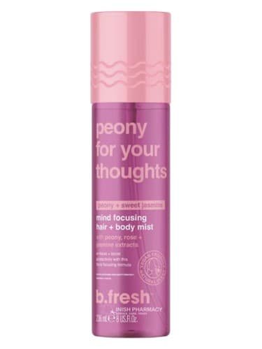 peony for your thoughts mind focusing hair + body mist